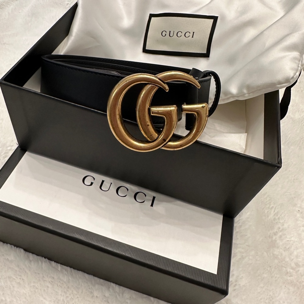 Gucci leather belt size 90:36